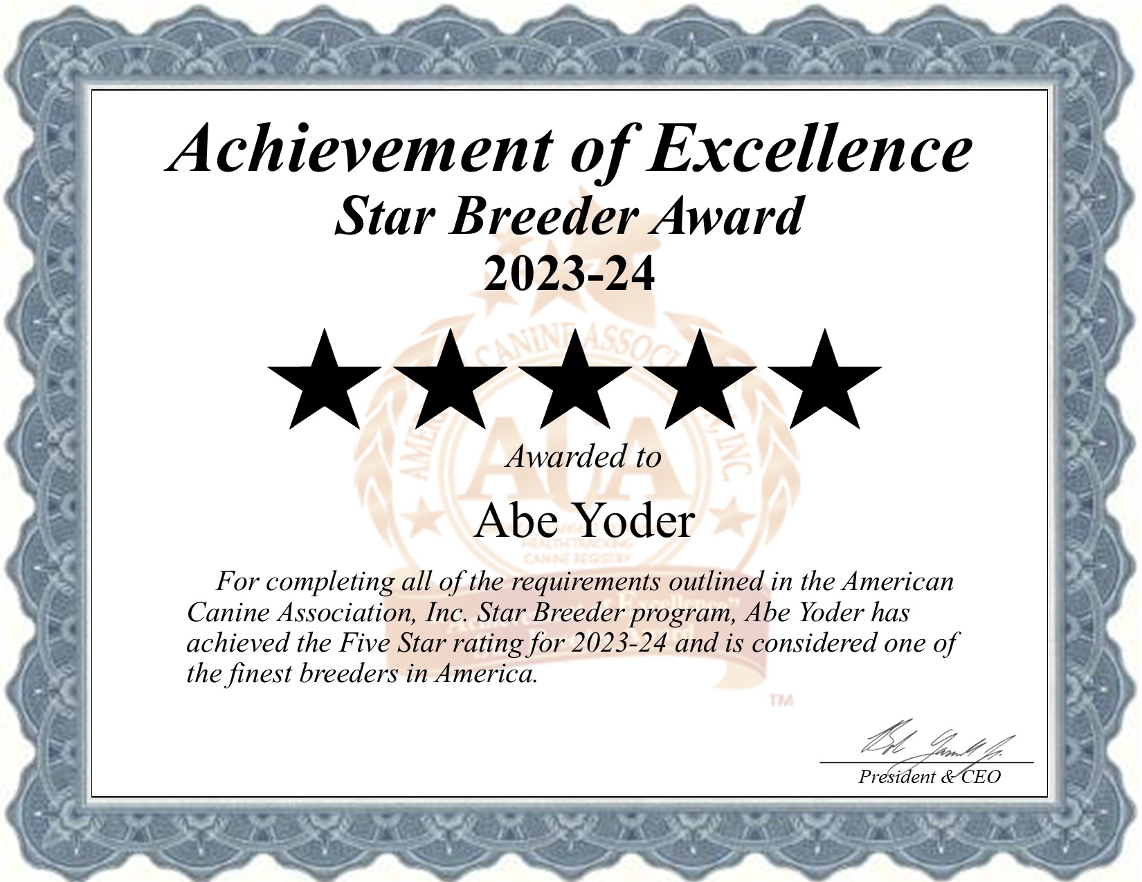 Abe, Yoder, dog, breeder, star, certificate, Abe-Yoder, Baltic, OH, ohio, puppy, dog, kennels, mill, puppymill, usda, 5-star, aca, ica, registered, Poodle, none
